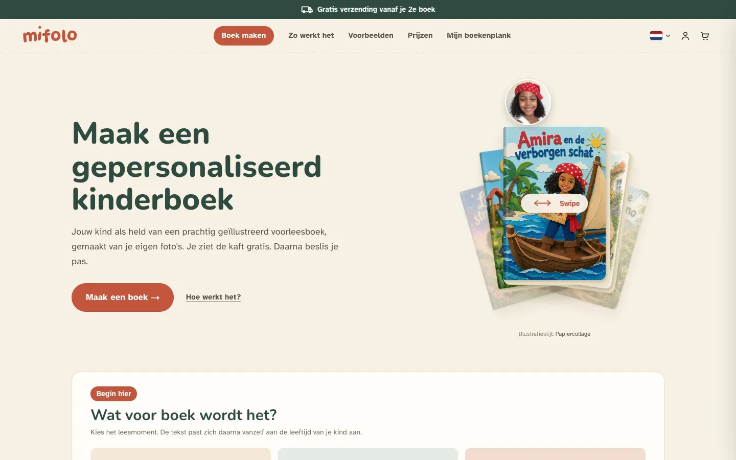 Mifolo website design on a wide screen